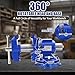 FATO Multipurpose Bench Vise 5 Inch Heavy Duty Ductile Iron 8800 Lbs Clamping Force, 360° Swivel Base, Anvil, Jaw Width 4.92