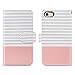 ULAK Compatible with iPhone SE Case 2022 (3rd Gen) / iPhone SE Case 2020 (2nd Gen) / iPhone 7 Case/iPhone 8 Case, Luxury PU Leather Wallet Phone Case with Card Holder Flip Kickstand Cover Pink+White