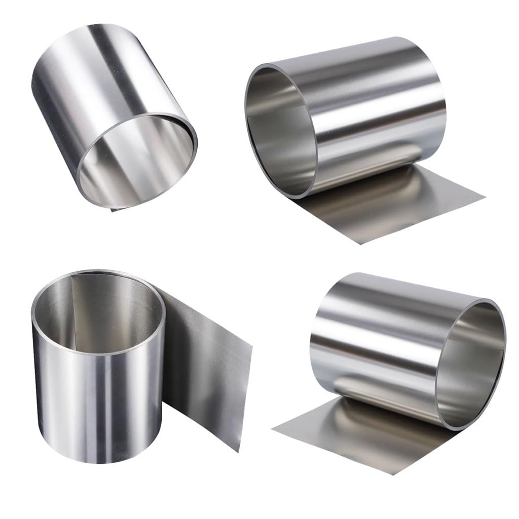 50 Mm Edelstahlband, Dicke 0,1 Mm, 0,2 Mm, 0,3 Mm, 0,4 Mm, 0,5 Mm, 1,0 Mm, 304 Stahlblech, Dünne Stahlplatte/Folie, Korrosionsbeständigkeit, 1 Stück(Thickness 0.5mm)