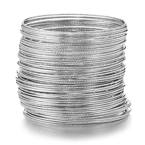 ENSOUL 70pcs Silver Color Flower Mixed Metal Aztec African Indian Vintage Multi Women Bangles set