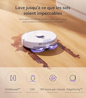 Narwal Freo X Ultra Robot Aspirateur Laveur, Nettoyage Intelligent, 8200 PA, Zéro-Enchevêtrement, Technologie DirtSense™, Station d'accueil Tout-en-Un, Traitement Autonome de la Poussière