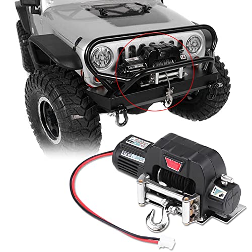 Winch eléctrico metálico para auto RC 1:10 Srliya miniatura 1