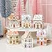 Holiday Village Spice House Set,6 Mini Christmas Village Houses Spice Jars,Gingerbread Houses Decor Kit Holiday Countertop Display Kitfor Kitchen Coffee Bar Cozy Decoration Home