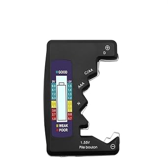 Digital Battery Tester LCD Display C D N AA AAA 9V 1.5V Button Cell Battery Capacity Check Detector Capacitance Diagnostic Tool Color