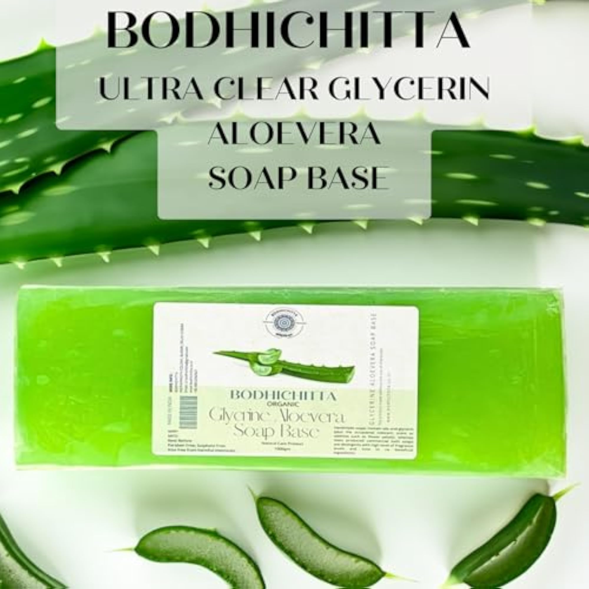 Aloevera Glycerine Soap Base, 100% Pure Organic & Natural