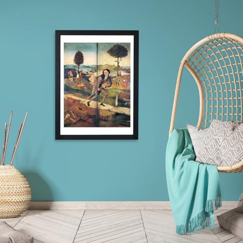 Poster encadré Hieronymus Bosch The Pedlar affiche tableau Medium pour mur