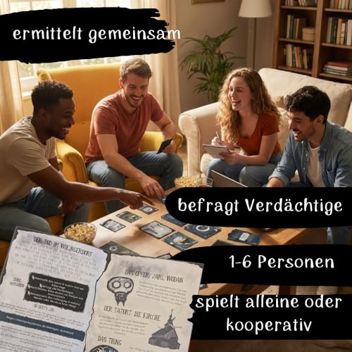 Stadtkrimis Exit Escape Stadtführung Morty's Mysteries Der Tod im Wikingerdorf | Krimirätselspiel 1-6 Personen | Wikinger | Nordische Mythologie | Escape Game