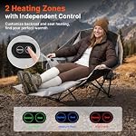 HOPERAN Oversized Heated Camping Chair with Foot Rest and 20000mAh Battery - Image 4