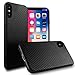 iPhone X Case, iPhone Xs Case,L-FADNUT Carbon Fiber Lines TPU Silicone Ultra Slim Back Case,Shock Absorbing Bumper Protective Case Cover for Apple iPhone X 2017 Black