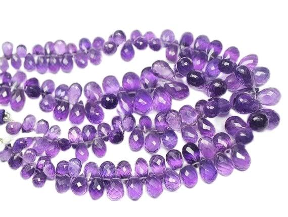 Perles en améthyste pour fabrication de bijoux personnalisés et ateliers créatifs de perlage