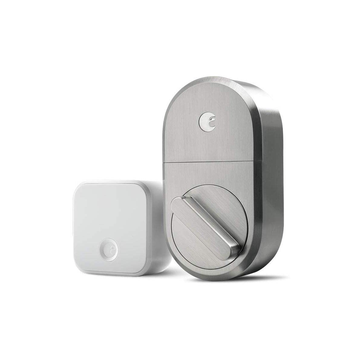 August Satin Nickel Smart Lock and Connect