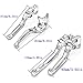 ZMMWDE Palanca de Embrague de Freno de Motocicleta Extensible Plegable CNC ,para...