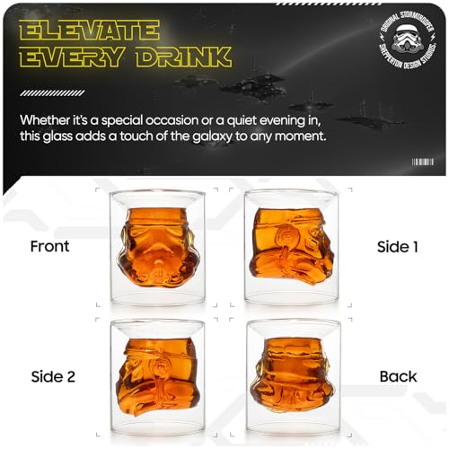 Bicchiere in Vetro Originale Stormtrooper, Trasparente, 150 ml - Gadget - Immagine 5