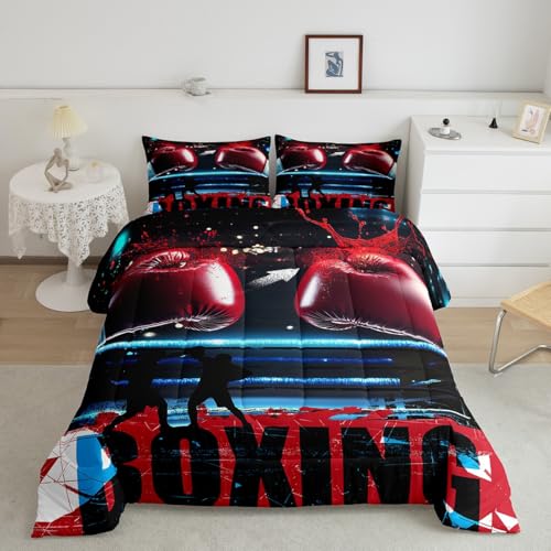 Erosebridal Teens Boxing Comforter Set Full Size, Sports