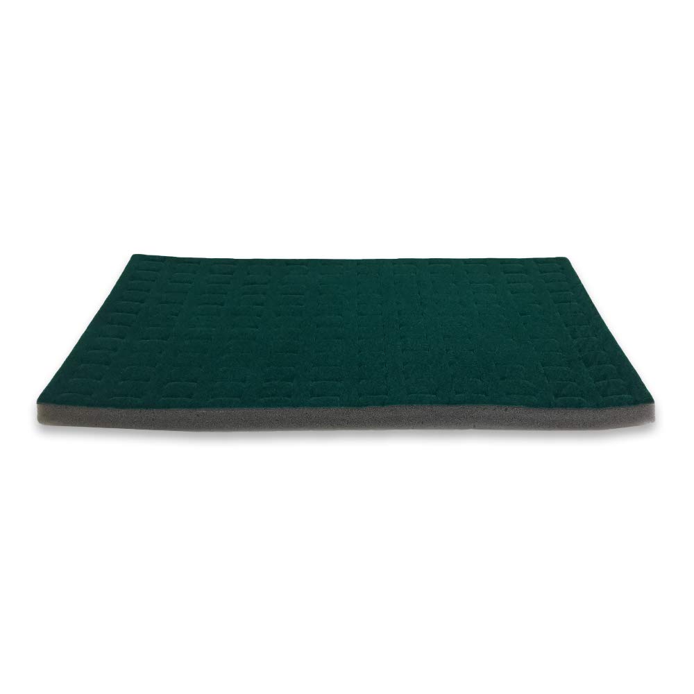 Lot De 3 Tapis En Mousse Pour Présenter Vos Bijoux - Noir, 28x18 Cm, Avec Emplacements Pour Bagues Et Boucles D'oreilles