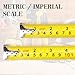 Steel Tape Measure 16 Ft Metric/Imperial Mini Measuring Tape with Retractable Blade and Self Lock Button