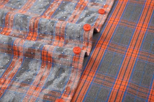 Image of Alex Vando Mens Button Down Regular Fit Long Sleeve Casual Flannel Shirts