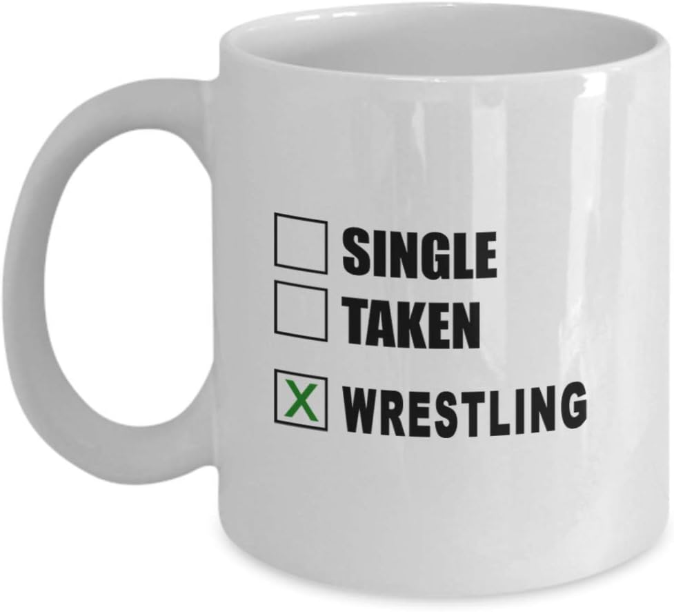 Wrestling Coffee Mug Great Gift For Wrestling, Unique Wrestling Hobby Cup, Ceramic