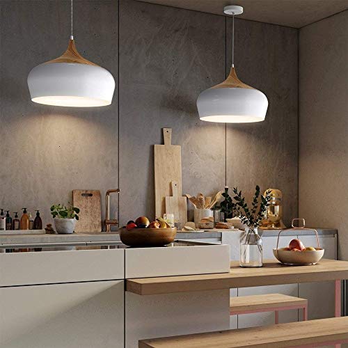 Chandelier de Style Simple E27 avec Hauteur Réglable Rond - 5