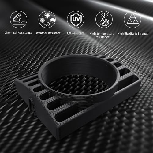 Image of IEMAI Carbon Fiber ASA Filament 1.75mm Bundle 2kg, Matte Black ASA CF 3D Printer Filament UV & Weather Resistant, High Dimensional Stability & Low Warpage for Outdoor Functional Parts