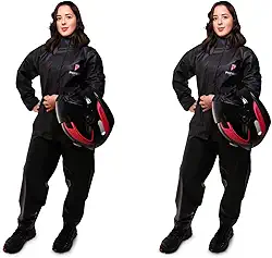 Capa de Chuva para Motociclista Modelo Feminino Preto (XG)