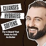 2-in-1 Beard Wash and Conditioner – Cleanse, Hydrate & Soften Dry, Coarse Beard, Beard Shampoo for a Fuller & Healthier Beard –Sandalwood Scent, 8.45 oz - Image 3