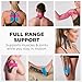 THERABAND Kinesiology Tape, Blue/Blue, 1 Roll, with XactStretch Indicators, Long-Lasting Athletic Tape for Shoulder, Back & Knee, Latex-Free & Water Resistant for Men and Women, Pre-Cut