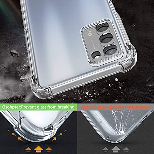 Image of WOW IMAGINE Transparent Crystal Clear Oppo A53s 5G Back Cover Case | Shockproof Soft TPU Case | Cushioned Edges for Ultimate Protection Bumper Case for Oppo A53s 5G - Transparent