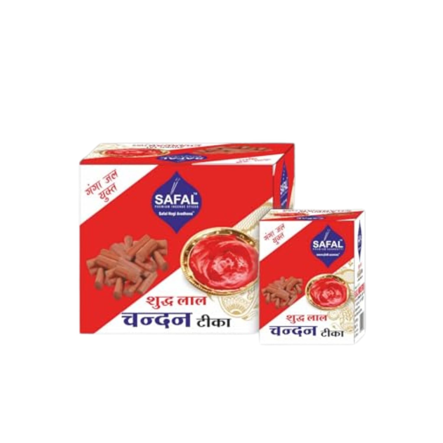 SAFAL Chandan Tilak | Premium Chandan Tika Paste | Sandalwood Chandan | Kesar Chandan | Tika for Daily Pooja & Hawan | Pack of 6, Red-picture-14