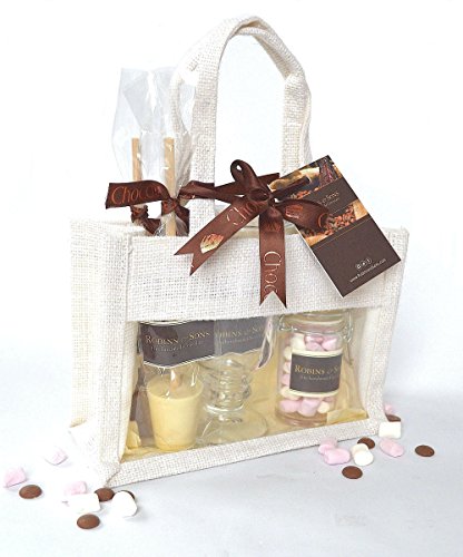 Luxury HOT Chocolate Drink with Marshmallows Gift Set / Kit with Mug - Milk & White hot Chocolate Luxury HOT Chocolate Drink with Marshmallows Gift Set / Kit with Mug - Milk & White hot Chocolate