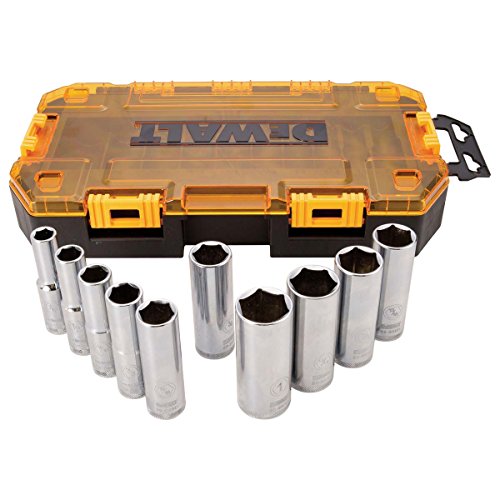 DeWalt DWMT73814 Deep socket set, 1/2 in. drive, SAE, 10-piece