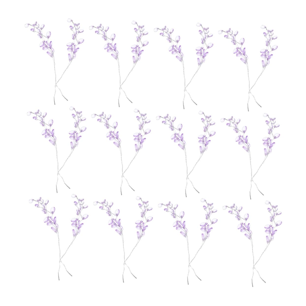 Künstliche Acrylperlen Blumen Wasserabweisende Dekozweige in Realistische Künstliche Blumenarrangements für Tischdekoration DIY Bastelblumen für Zuhause Büro