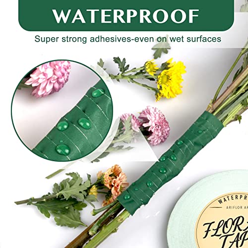 Ariflor Floral Tape - Matte Flower Wrap Adhesive Tape Bouquet Stem Wrapping And Floral Crafts, Wedding Bouquet Tape, 0.5 Inch Wide And 180 Ft Long #TOP4