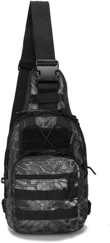 Smartonly Sling Bag Chest Shoulder Unbalance Backpack Sack Satchel Outdoor Adjustable Shoulder Strap for Cycling Hiking Camping Travel and Men Women