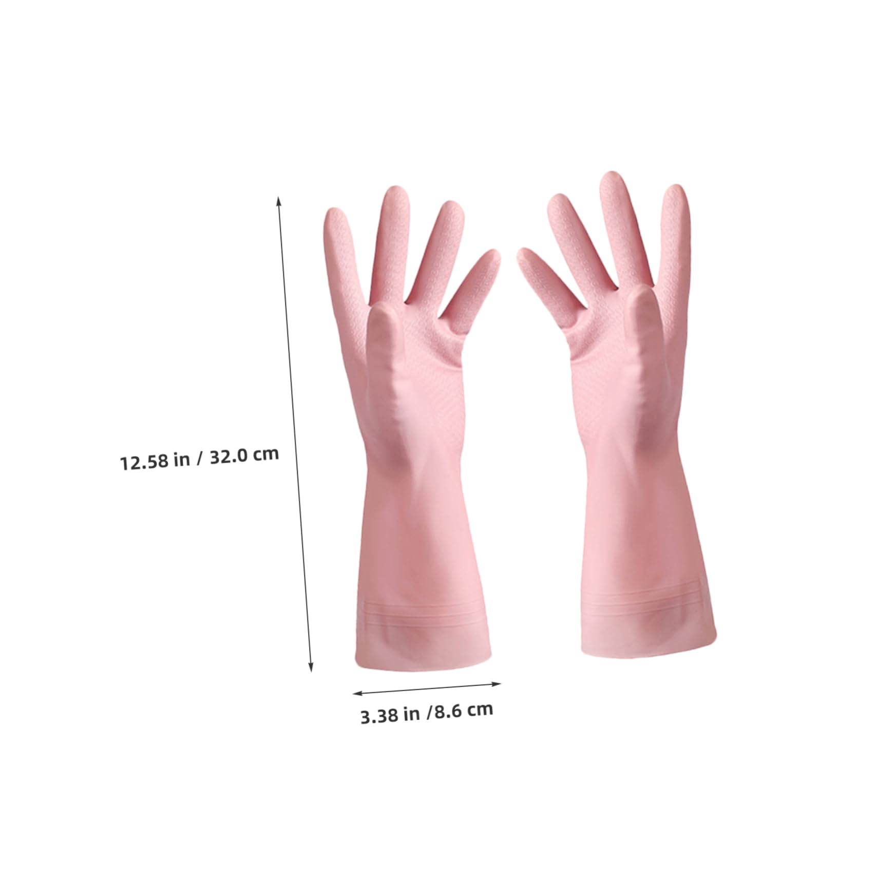6 Paia Guanti di Pulizia Guanti per Lavare i Piatti Impermeabili PVC
