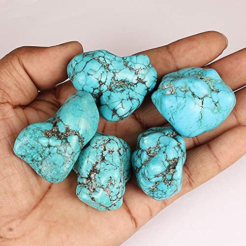 GEMHUB Natural Arizona Mines Blue Turquoise Rough Loose Gemstones 500 Carat Lot @ Wholesale Price (Turquoise Designer)