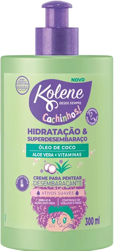 Kolene Creme De Pentear Infantil Cachinhos 300Ml Hidr
