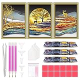 🎇Stilvolle Wanddekorationen und Geschenke🎇Das 5D DIY Diamant Malereiset Bilder Stickerei Kit von BIOSCEN ist für Erwachsene, Kinder und Anfänger gleichermaßen geeignet. Das Diamond Painting Full Drill Set ist eine großartige Möglichkeit, Familienbeziehungen zu verbessern und Zeit miteinander zu verbringen, sowie das perfekte Geschenk für Geburtstage und Feiern. Außerdem werden die Painting die Wände von Wohnzimmern, Schlafzimmern und Fluren schmücken und einen künstlerischen Touch verleihen.
