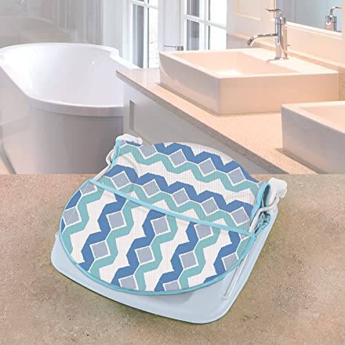 Summer Deluxe Baby Bather (Geo Waves) - Bath Support For Use In The Sink Or Bathtub - Includes 3 Reclining Positions #TOP3