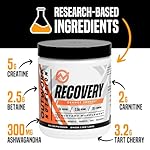 Outwork Nutrition Post Workout Recovery Powder - Creatine Monohydrate, KSM-66 Ashwagandha & Tart Cherry - Speeds Recovery, Eases Soreness - Creatine Powder for Men & Women, Orange Sherbet, 230 Gr - Image 3