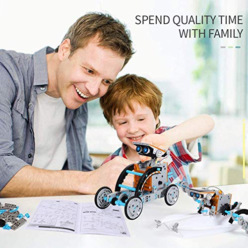 image for Lucky Doug Toys for Ages 8-13, 12-in-1 STEM Solar Robot Kit Toys Gifts