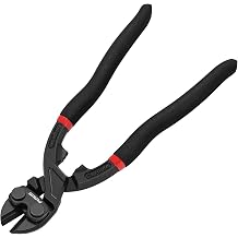 PURUS 8-Inch Mini Bolt Cutters, High Leverage 20 Angled Head Diagonal Cutting Pliers, CR-V Steel Tool for Cutting Nails, Small Bolts and Wires