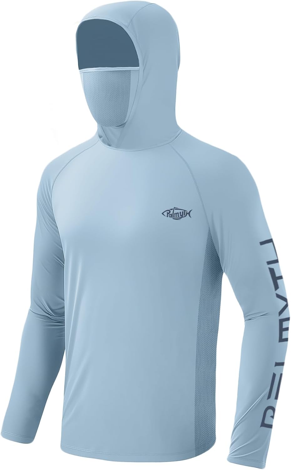 Palmyth Fishing Shirts for Men Long Sleeve Sun Protection Fishing Hoodie UPF 50+ Shirt Neck Gaiter - Image 4