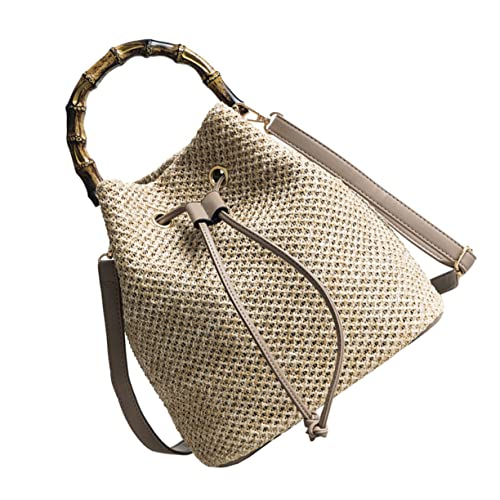 Sac seau à main tressée Holibanna polyvalent avec sa pochette protectrice amovible