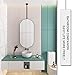 DXZ-Design Ceiling Mounted Hanging Rod Mirror with Black Metal Frame and Boom, Decorative Simple Mirror Clear and Practical, Bathroom Vanity Mirror (Size : 40cmx70cm)
