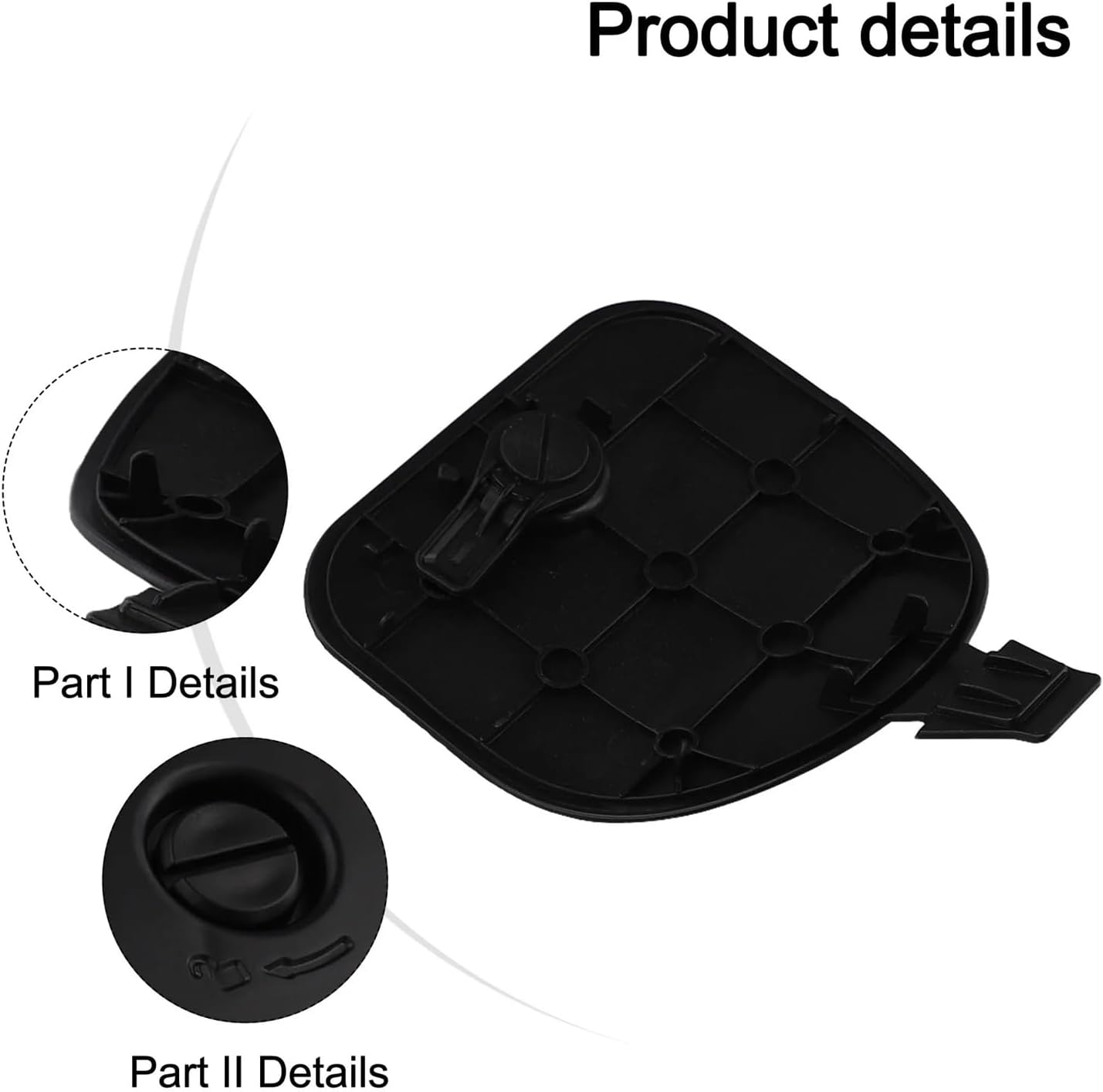 Oil Filter Door Cover For Jeep Cherokee 2014-2018 Engine Oil Filter Housing Replacement ABS 68260959AA Durable Black Cap Component Engine Maintenance Repair