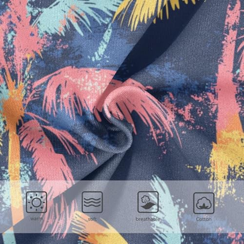 ZZKKO Palm Tree Graffiti Color Girls Underwear Toddler Panties for Girls Comfort Brief Size 2T-8Y 5