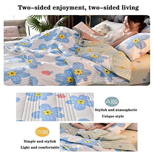 Couette d'été en microfibre 150x200 cm légère et lavable - 5