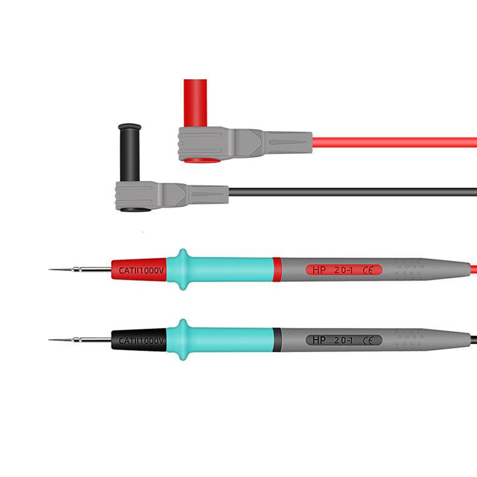 Heat Resistance Extra Fine Multimeter Probes Leads Tool for Detailed Circuit Analysis Industrial Equipment Diagnostics PVC Insulated Electrical Leads