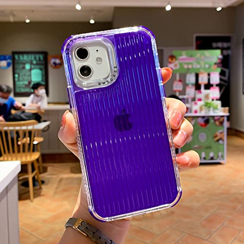 Coque antichoc iPhone X XS anti-rayures violette avec dos translucide